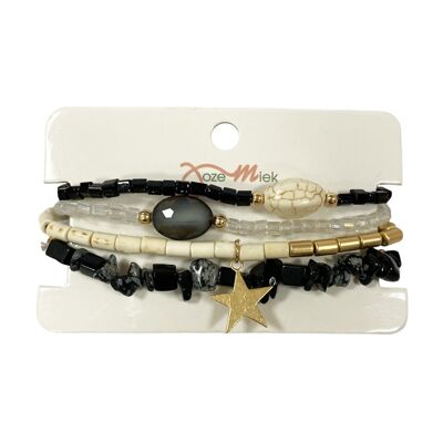 Bracelet set Sterre - black