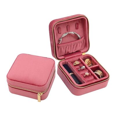 Jewelery Box | velvet | jewelry organizer | 10x10x5.1 cm