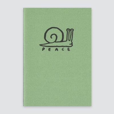 A5 notebook, blank design, Snail illustration