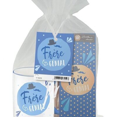 Family - Brother cup + chocolate lentil gift set