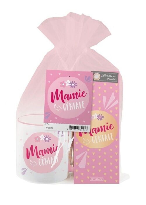 Fête des Grand-Mères - Set-cadeau mamie tasse + lentilles au Chocolat