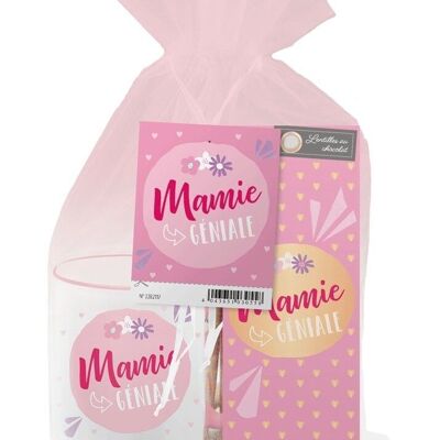 Fête des Grand-Mères - Set-cadeau mamie tasse + lentilles au Chocolat