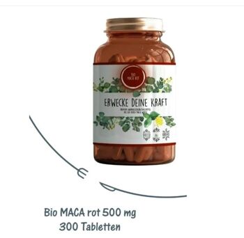 MACA rouge bio 500 mg 300 comprimés végan 8