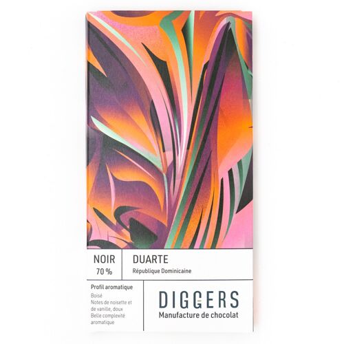 République Dominicaine Duarte – Tablette chocolat Noir 70%
