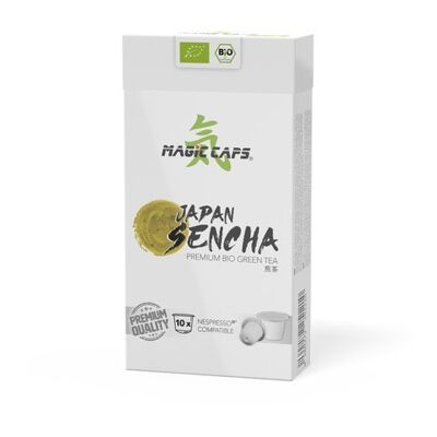 Capsules de thé vert Sencha bio, compatibles Nespresso®* (10x1,5g)