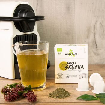 Capsules de thé vert Sencha bio, compatibles Nespresso®* (10x1,5g) 2
