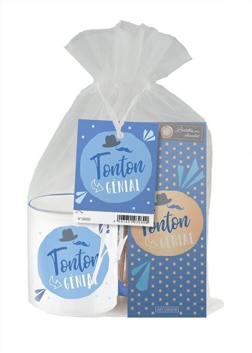 Famille - Set-cadeau Tonton tasse + Lentilles au chocolat