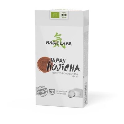 Organic Hojicha green tea capsules Nespresso®*-compatible (10x1.5g)