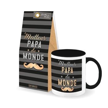 Fête des Pères - Set papa tasse + lentilles au choc.olat «Meilleur Papa du monde» 2