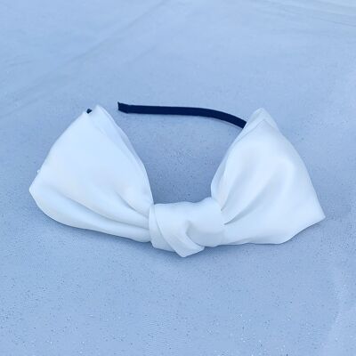 White Fascinator Bow Headband