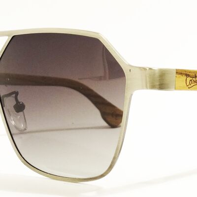 SUNGLASSES 240 -JAMES - BROWN - RECYCLED ALUMINUM