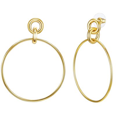 Clous d'oreilles or jaune