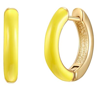 Hoop earrings yellow gold yellow