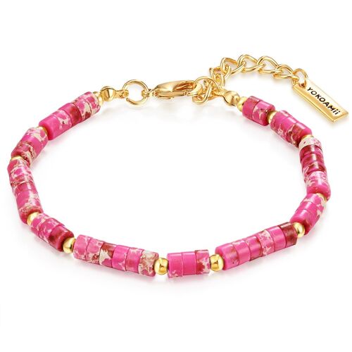 Armband gelbgold rosa