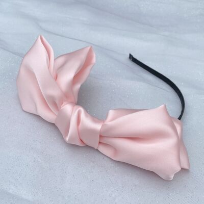 Bow Headband Fascinator Pale Pink