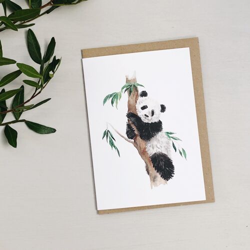 Panda Greetings Card