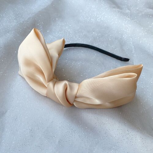 Cream Fascinator Bow Headband