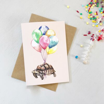 Balloon Tortoise card