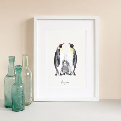 Pinguine Kunstdruck