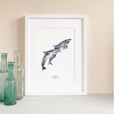 Stampa fine art di delfini