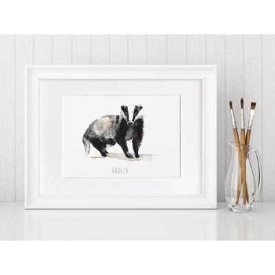 Blaireau Fine Art Print