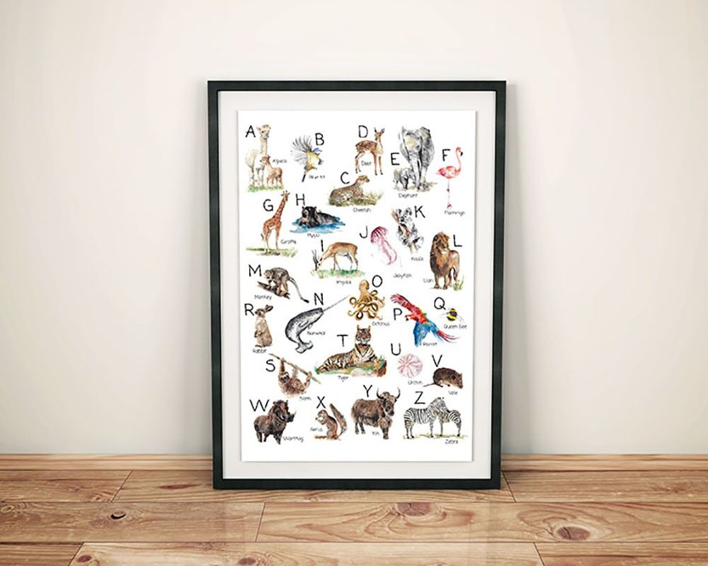 Animal Alphabet Fine Art Print
