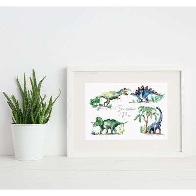 Dinosaurier brüllen einige Kunstdruck