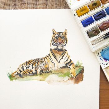 Impression d'art de tigre 3