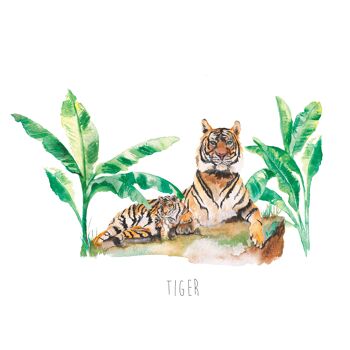 Impression d'art de tigre 2