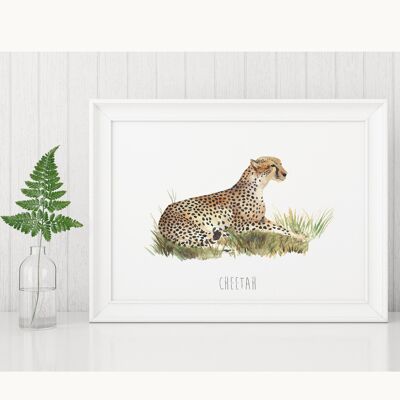 Gepard-Kunstdruck