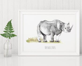 rhinocéros Impression artistique