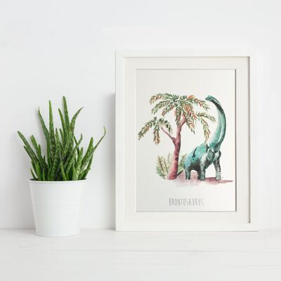 Brontosaurus-Kunstdruck