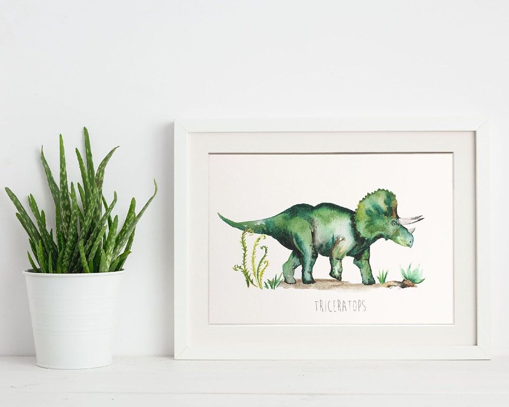 Triceratops Art Print