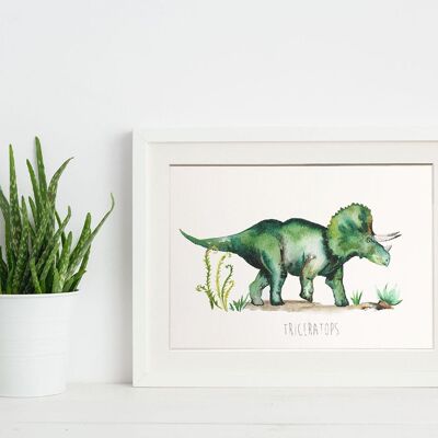 Triceratops-Kunstdruck