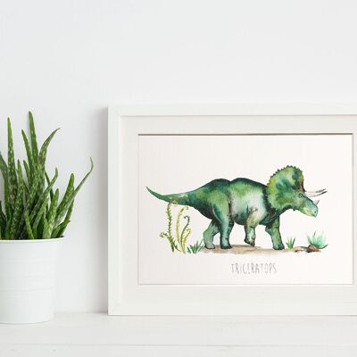 Triceratops Art Print