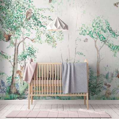 Woodland Scene Wall Mural Children's Wallpaper