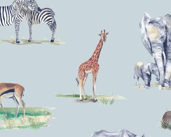 Papier peint pour enfants animaux de safari 5