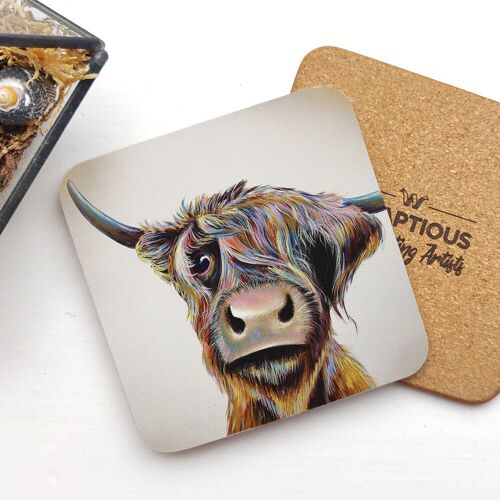 Coaster - A Bad Hair Day Highland Cow