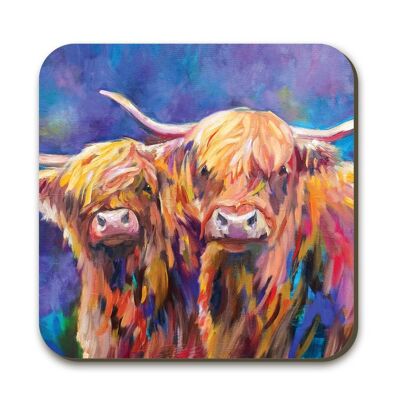 Cow Couple Coaster
