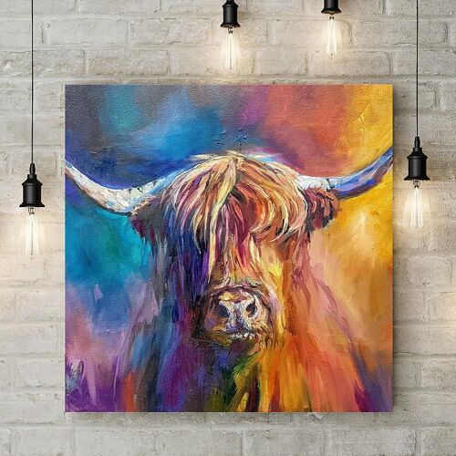 Large Canvas - Harris Highland Cow