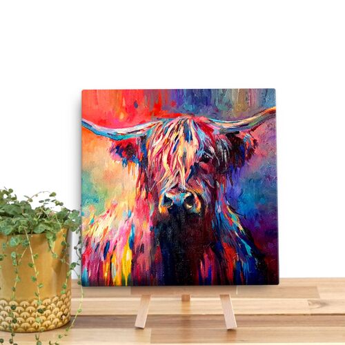 Highland Cow Mini Canvas