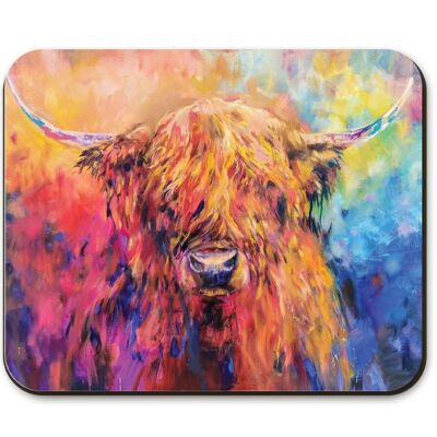 Rainbow Highland Cow Placemat