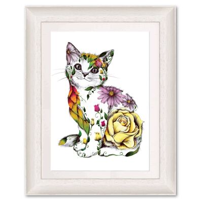 Giclée-Kunstdruck (A4/A3) – Rosie die Katze
