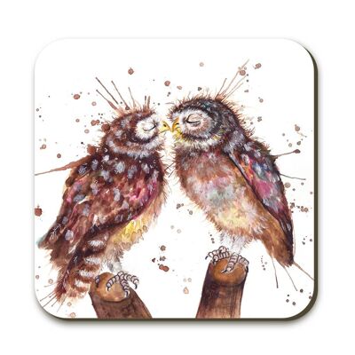 Dessous de verre - Splatter Loved Up Owls