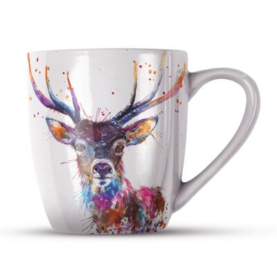 Tasse en porcelaine tendre - Splatter Rainbow Stag