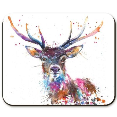 Placemat - Splatter Rainbow Stag