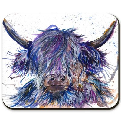 Splatter Scruffy Coo Highland Cow Placemat