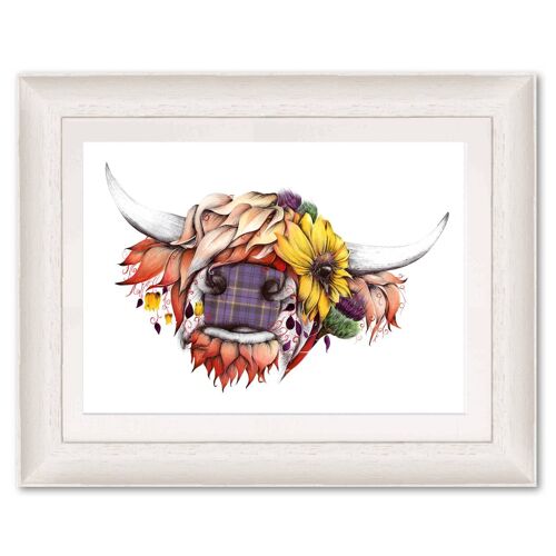 Giclee Art Print (A4/A3) - Sunny Highland Cow