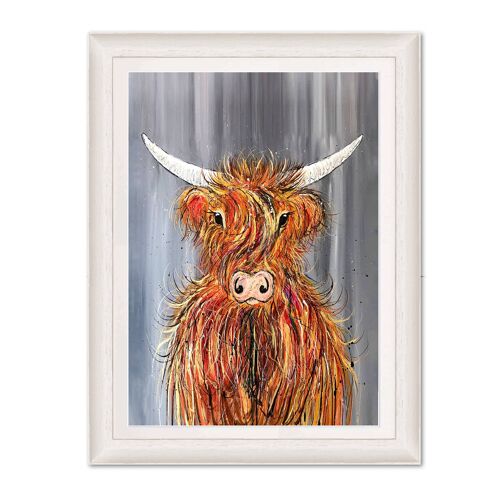 Windswept Highland Cow Print