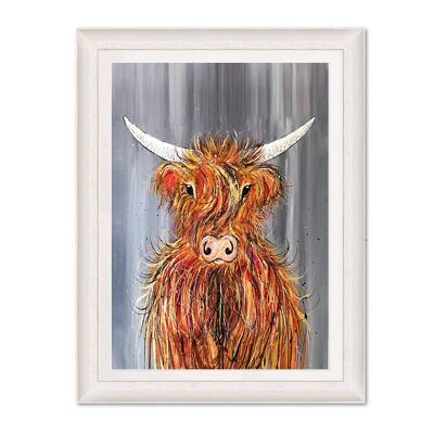 Windswept Highland Cow Print
